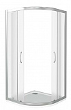 Душевое ограждение BAS LATTE R-90-G-WE 90x90 стекло Grape