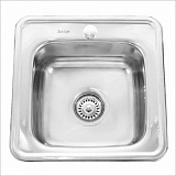 Мойка врезная Sinklight 38*38 0.6x160 выпуск 3 1/2