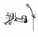 Смеситель для ванны MILARDO AMPLEX AMPSB02M02 короткий излив