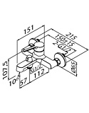 Смеситель для ванны IDDIS Odda ODDSB00i02WA