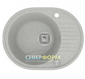 Мойка кварцевая Tolero R-122 (серый металлик)
