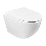 Унитаз подвесной Azario Gloria 370х490х360 безободковый, с быстросъемным сиденьем микролифт (AZ-2003)