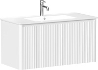 Тумба под раковину Allen Brau Gravity 100 1.370018.WM белый матовый