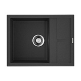 Каменная мойка Omoikiri Sumi 65-BL Tetogranit/черный   прямоугольная с крылом