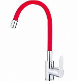 Смеситель для кухни Haiba HB70112-6 красный с гибким изливом