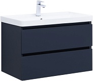 Тумба с раковиной Aquanet Вега 2.0 80 2 ящ. цв.маренго (раковина Ирис)