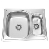 Мойка врезная Sinklight 63*50 0.8x180 выпуск 3 1/2 левая
