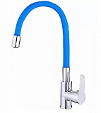 Смеситель для кухни Haiba HB70112-4 синий с гибким изливом