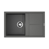 Каменная мойка Omoikiri Sumi 79-PL Tetogranit/платина   прямоугольная с крылом