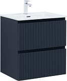 Тумба с раковиной Aquanet Джейн 60 цв.маренго (раковина Flat)