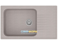 Мойка гранитная POLYGRAN F-19 серая