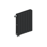 Радиатор биметаллический RIFAR SUPReMO VENTIL 500 х 6 секций АНТРАЦИТ нижнее левое подключение