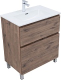 Тумба под раковину Aquanet Алвита New 70 напольная, дуб веллингтон табак