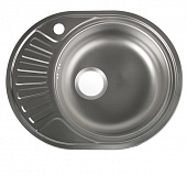 Мойка врезная Vladix L-457-R 57*45 0.6x160 выпуск 3 1/2 правая