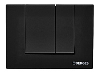 Кнопка Berges S5 для инсталляции NOVUM Soft Touch черная 040045