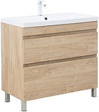 Тумба под раковину Aquanet Нота New 90 дуб светлый