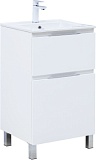Тумба под раковину Aquanet Алвита New 50 напольная, белый матовый