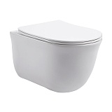 Унитаз подвесной Azario LISTA 490х365х340 безободковый, система смыва "Скрытое Торнадо", с быстросъемным сиденьем "Микролифт" (AZ-1177T)