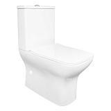 Унитаз-компакт Azario Fresco 360х620х800 напольный, безободковый, с быстросъемным сиденьем микролифт (AZ-8302)