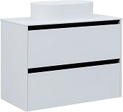 Тумба под раковину Allen Brau Activity 90 1.34005.WM белый матовый/черный браш