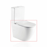 Унитаз-чаша Koller Pool ROUND Rimless, сиденье дюропласт: SoftClose, Take Off, антибактериальное покрытие, система «Антивсплеск»