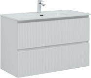 Тумба под раковину Aquanet Джейн (Flat) 100 белый матовый