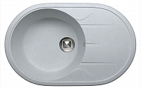 Мойка кварцевая Tolero R-116 серый металлик