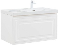 Тумба с раковиной Aquanet Агата 90 L 1 ящ. цв. белый сатин