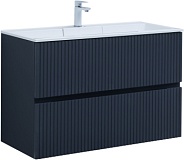 Тумба с раковиной Aquanet Джейн 100 цв.маренго (раковина Фортуна)