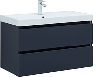 Тумба с раковиной Aquanet Вега 2.0 90 2 ящ. цв.маренго (раковина Ирис)