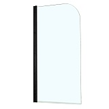 Шторка для ванны Azario MERRIT 700х1500, прозрачное стекло 5 мм, цвет профиля черный (AZ-NF6211 700 BLACK)