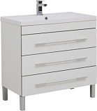 Тумба под раковину Aquanet Верона 90 белый (напольная 3 ящика)