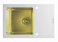 Кухонная мойка Seaman Eco Glass SMG-780W-Gold.B