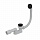 Сифон для ванны Click Clack Alcaplast A507Black