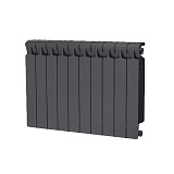 Радиатор биметаллический RIFAR MONOLIT 500 х 10 секций АНТРАЦИТ боковое подключение