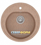 Мойка гранитная POLYGRAN F-08 песочный