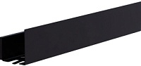 Полка Aquanet Магнум Н 50x12 черная матовая, с крючками