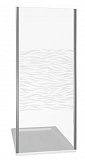 Душевое ограждение BAS INFINITY SP-100-W-CH 100 боковая часть, прозрачное стекло с рисунком