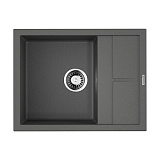 Каменная мойка Omoikiri Sumi 65-PL Tetogranit/платина   прямоугольная с крылом