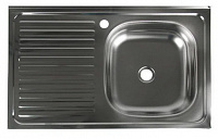 Мойка накладная Vladix L-402-R 80*50 0.6x160 выпуск 1 1/2 правая