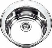 Мойка врезная Sinklight 51*51 0.8x180 выпуск 3 1/2