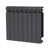 Радиатор биметаллический RIFAR MONOLIT 500 х 8 секций АНТРАЦИТ боковое подключение
