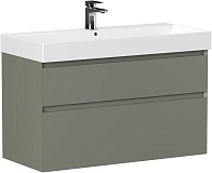 Тумба под раковину Allen Brau Infinity 100 1.210027.CGM олива матовый