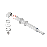 Комплект дымохода коаксиальный 60/100 L=1000мм антилед (BG0037)
