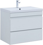 Тумба с раковиной Aquanet Нота new 75 цв.белый глянец