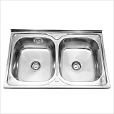 Мойка накладная Sinklight 80*50 0.8x180 выпуск 3 1/2