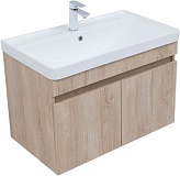 Тумба под раковину Aquanet Оптима 80 дуб светлый
