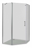 Душевое ограждение BAS MOKKA PNT-100-C-WE 100x100 с магнитным профилем, прозрачное стекло
