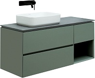 Тумба под раковину Allen Brau Infinity 120 1.21005.CGM L олива матовый