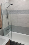 Шторка на ванну Oporto Shower 804-2 80x140 стационарная прозрачное стекло